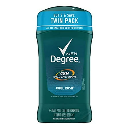 Degree Men Original Antiperspirant Deodorant Odor Protection Cool Rush Stick, 2.7 oz