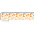 thumbnail image 3 of Ambesonne Orange and White Fabric by the Yard Upholstery, Flowering Stem, 10 Yards, Orange White, 3 of 5