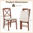 thumbnail image 3 of Gymax 4 Set Kitchen Chairs w/ Rubber Wood Frame Upholstered Seat Hollowed Backrest, 3 of 10
