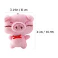 thumbnail image 3 of 6pcs Dibujos animados Peluche Animales Llavero Colgantes de peluche Piggy Bag Colgantes Colgantes, 3 of 4