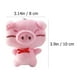 thumbnail image 4 of KAKOWELY 6 llaveros colgantes de animales de peluche de dibujos animados, bolsas de cerdito de peluche, colgantes, 4 of 5