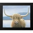 thumbnail image 2 of Wiens, James 14x12 Black Modern Framed Museum Art Print Titled - Highland Cow v2, 2 of 5