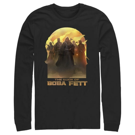 Men's Star Wars: The Book of Boba Fett Desert Leader of the Tusken Raiders  Long Sleeve Shirt Black Small