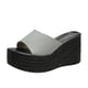 thumbnail image 1 of Amzcrzy Zapatos de mujer,Zapatos de mujer,Zapatillas de mujer, Sandalias de playa transpirables con tacón Matsu, suela gruesa y tacón inclinado para mujer Sandalias Mujer Zapatillas De Casa, 1 of 7