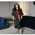 thumbnail image 1 of Kimono Robes for Women Long Satin Robe Floral Silk Robes Kimonos Bathrobe Dressing Gown  One Size, 1 of 2