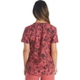 thumbnail image 3 of Dickies EDS Scrubs Top For Women V-Neck Print DK876, 3 of 7