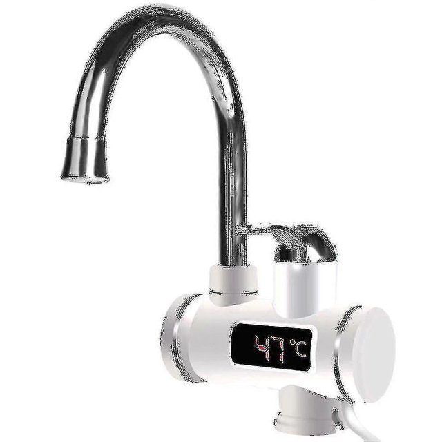 360 Electric Instant Water Heater Faucet Tap Kitchen Fast Heat Led New - European Standard