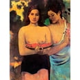 thumbnail image 2 of Gauguin, Paul 25x32 White Modern Wood Framed Museum Art Print Titled - Two Tahitian Women With Mangoes, 2 of 4