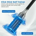 thumbnail image 6 of Gymax Golf Swing Trainer Click Stick Swing Training Aid for Speed Flexibility Balance Blue, 6 of 10