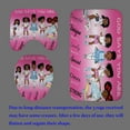 thumbnail image 4 of 4PCS Cute Black Girl Shower Curtain Set, Ballerina Ballet Dancer Afro Black Woman African American Bathroom Decor, Waterproof Fabric Pink Shower Curtain, Non-Slip Bath Mat Toilet Rug, 4 of 8