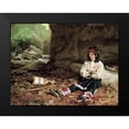 thumbnail image 2 of Gaul, Gilbert 14x12 Black Modern Framed Museum Art Print Titled - The Young Hunter, 2 of 5