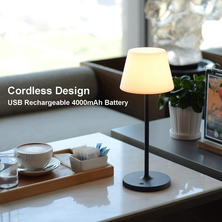 2023 New Update Led Cordless Table Lamps,portable Rechargeable Outdoor Table  Lamp,dimmable Battery Powered Lamp, Table Light For Outside Patio Restau