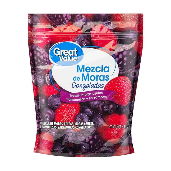 Mezcla de moras Great Value congeladas 454 g