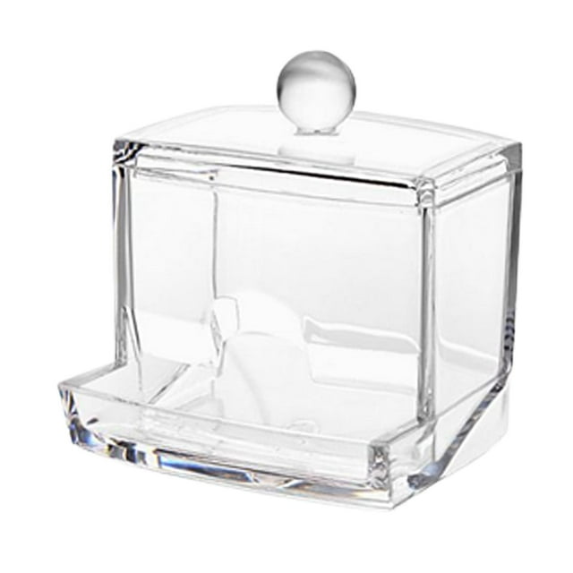 Caja de Soporte de Almacenamiento de Bastoncillos de Acrílico Sunnimix Transparente