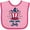 Pink and Fuchsia, variant on Inktastic 4th of July with Hat Flags and Stars Boys or Girls Baby Bib
