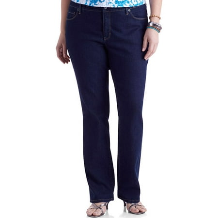Women's Plus-Size Curvy 5-Pocket Bootcut Jeans - Walmart.com