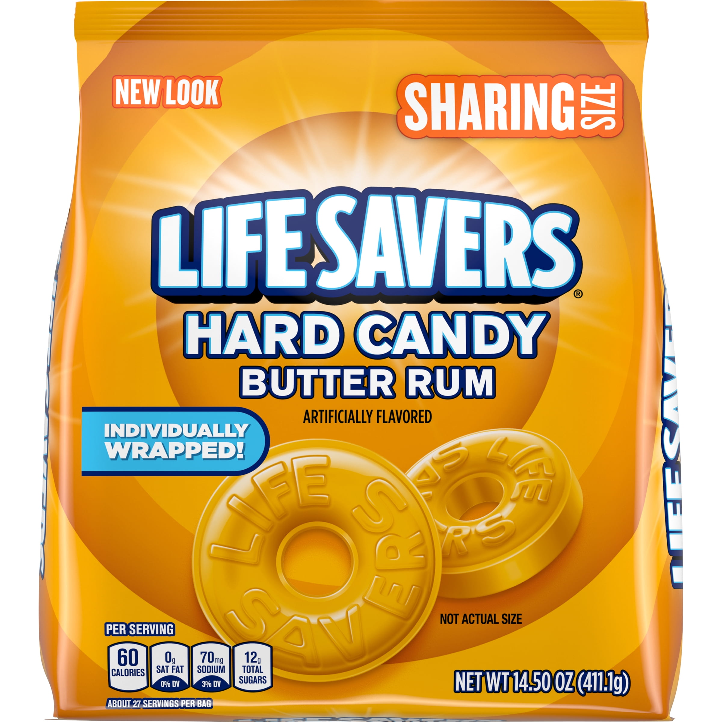 LIFE SAVERS Butter Rum Hard Candy, 14.5Ounce Sharing Size Bag
