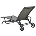 thumbnail image 5 of vidaXL Chaises Longues 2 Pcs avec Table Textilène et Acier, 5 of 5