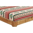 thumbnail image 4 of Chezmoi Collection 4-Piece Southwestern Geometric Multicolor Cream Red Teal Orange Sheet Set, King, 4 of 9