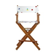 24" Director's Chair Honey Oak Frame-Confetti