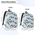 thumbnail image 4 of Balery Dachshund Dog Puppy Vintage Canvas Backpack for Men and Women - Large Capacity, Durable Travel Laptop Bag for School, Work, Hiking, and Outdoor Activities, 4 of 7