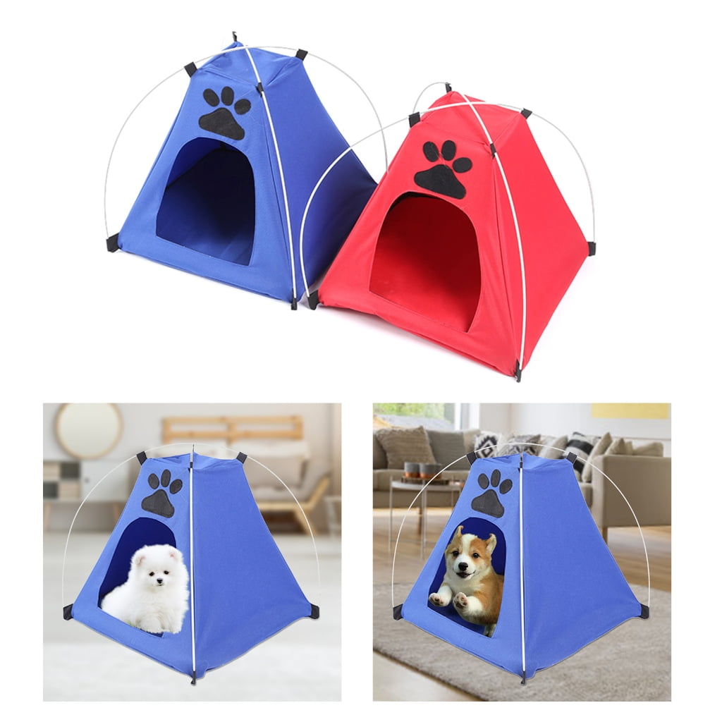 AOOOWER Lovely Print Cats House Tent for Small Dog Cats Cooling Tent Shelter House Pet Accessory Resting Tent for Indoor Outdoor