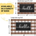thumbnail image 2 of Buffalo Plaid Rug 2''x3'' Orange Outdoor Rug for Halloween/Thanksgiving Washable Fall Doormat Buffalo Check Rug Layered Front Door Mat for Porch/Farmhouse/Entryway/Patio Fall Decor, 2 of 6