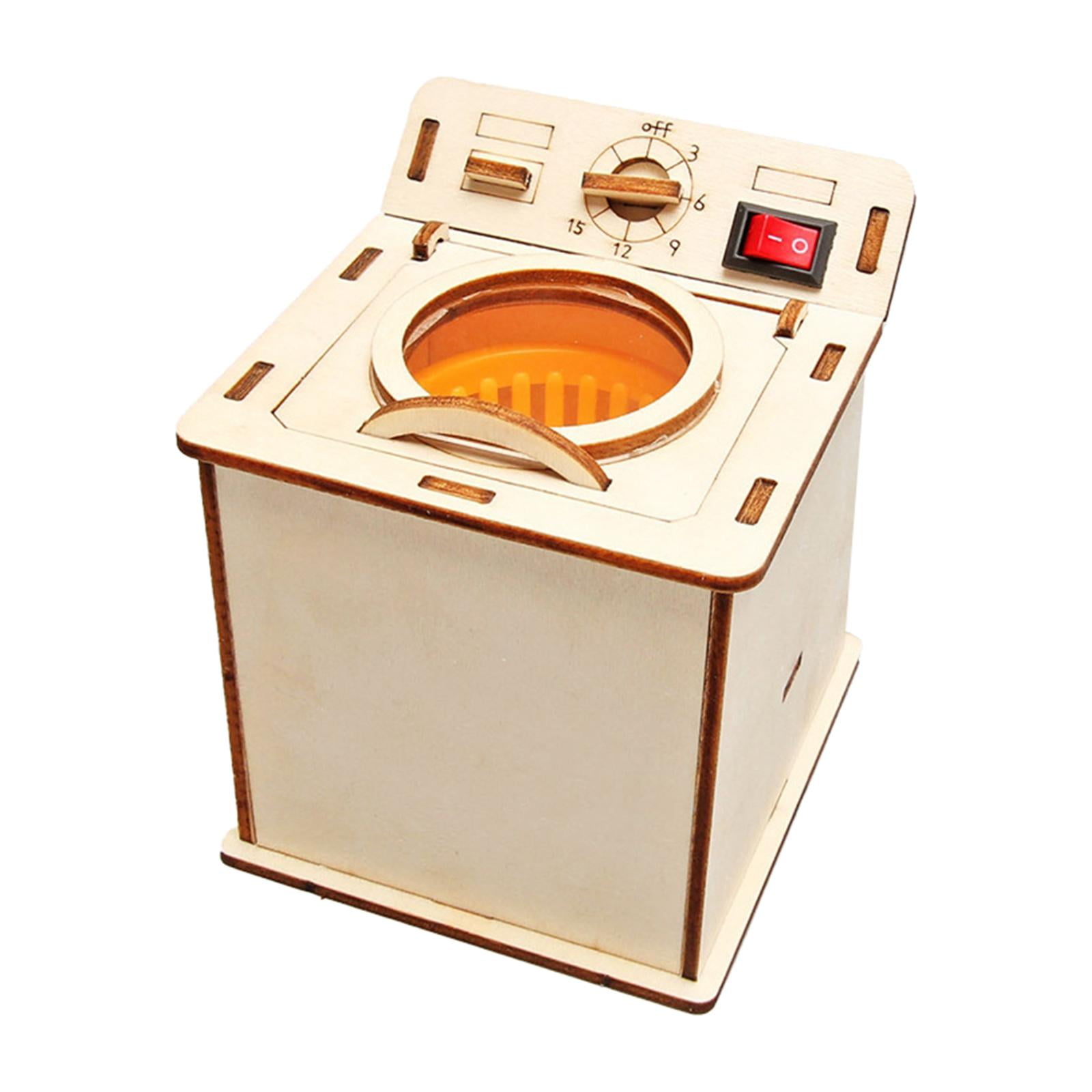 Wooden play washing machine discount
