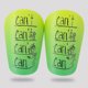 thumbnail image 4 of 1 Par Miniespinilleras Espinilleras Pequeñas Protector Piernas Fútbol (S) Verde, 4 of 5