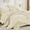 Cream White, variant on 7-Piece Queen Navy Blue All Season Bedding Set, Luxury Soft Complete Bed In Bag With Comforter, Flat Sheet, Fitted Sheet and Matching Pillow Covers