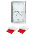 thumbnail image 2 of Reloj para salpicadero de coche, luminoso, elegante y fácil de instalar, con decorativo para SUV, camiones y vehículos. Vertical de plata, 2 of 10