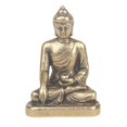 thumbnail image 1 of Estatua de Buda de la Medicina de latón envejecido de 30 mm, tamaño pequeño, 1 of 3