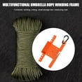 thumbnail image 2 of Paracord Winder Parachute Lanyard Rope Spool Holder with Carabiner (Orange), 2 of 6
