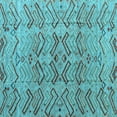 thumbnail image 1 of Ahgly Company Indoor Square Abstract Light Blue Modern Area Rugs, 6' Square, 1 of 4