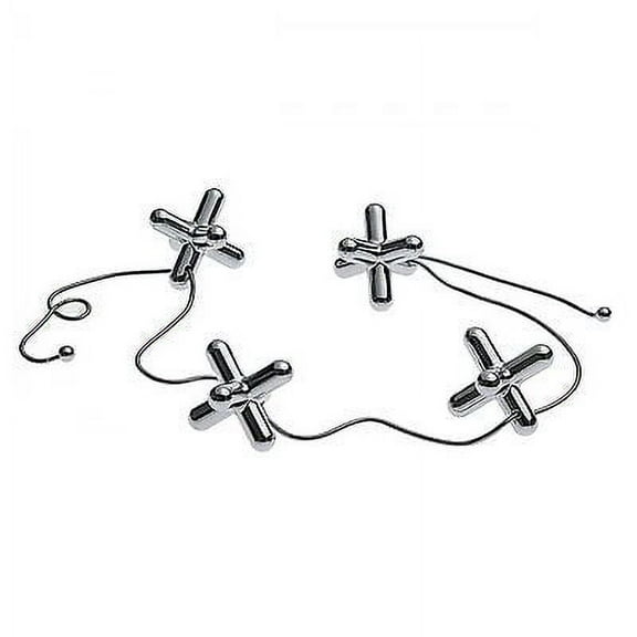 Alessi "Tripod" Chrome Adjustable Element Trivet