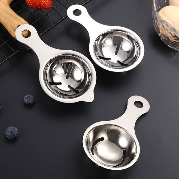 Rkxzt Egg White Separator,Stainless Steel Egg Yolk Separator Kitchen Baking Tool 304 Grade Egg White Filter,Kitchen Utensils Gadgets
