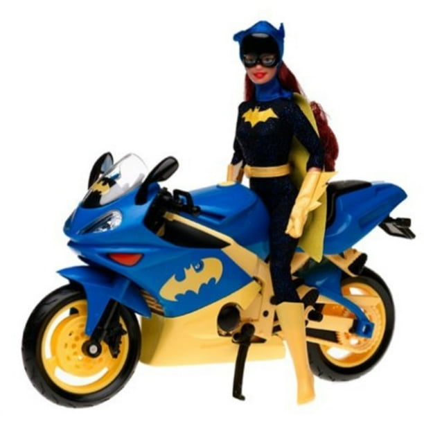 Barbie Year 2003 Super Hero 12 Inch Doll Set - Barbie as Batgirl with Batgirl's Motorcycle and Batarang Barbie Year 2003 Super Hero 12 Inch Doll Set - Barbie as Batgirl with Batgirl's Motorcycle and Batarang