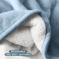 thumbnail image 6 of Bare Home Plush Sherpa Bed Blanket - Fluffy & Soft - Reversible - Lightweight - Twin/Twin XL, Light Blue, 6 of 10