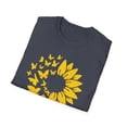 thumbnail image 5 of Butterflies Sunflowers, Gildan Unisex Softstyle T-Shirt, Graphic Tee, S-3XL, 5 of 5