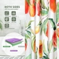 thumbnail image 4 of Colorful Peach Shower Curtain Fall Shower Curtains for Bathroom, Waterproof Thickened Fabric Shower Curtain Cute Fruit Shower Curtain Orange Bathroom Decor 72x72, 4 of 6