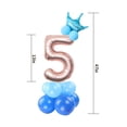thumbnail image 2 of Happy Birthday 0 1 2 3 4 5 6 7 8 9 Rose Gold Number Foil Balloon Digital Helium Balloons Wedding Decor Birthday Party Balloon blue Number 5, 2 of 9