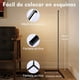 thumbnail image 4 of Lámpara De Noche Luz De Piso Rgbw Led Moderna App Remoto Control Decorativa Bluetooth para cuarto Inteligentes Música Interior Romántico, 4 of 4