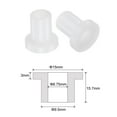 thumbnail image 2 of Uxcell 12 pack Flanged Sleeve Bearings Plastic Bushings 6.75mm Bore x 9.5mm OD x 15.7mm Length Nylon Bushings, White, 2 of 5