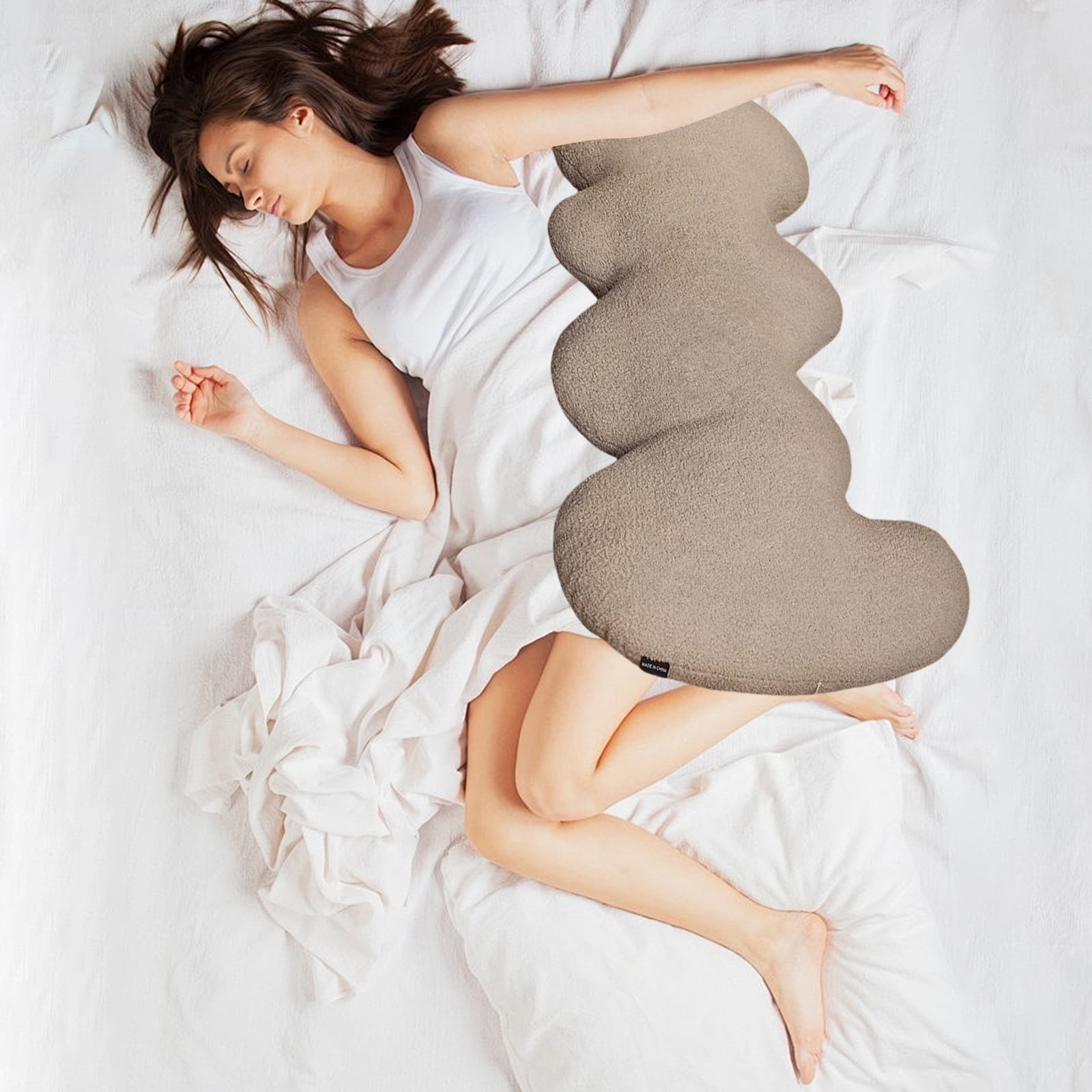 HWRETIE Pregnancy Body Pillow Maternity Support Pillow for Sleeping Back Legs Abdomen Hips Comfortable 39-Inch Full Body Pillow for Women