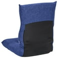 thumbnail image 5 of vidaXL Floor Chair Blue Fabric (100% polyester), metal Compact Foldable, 5 of 9