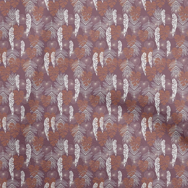 oneOone Tissu Polyester Spandex Violet Matériau de Robe Tropical Tissu Imprimé Tissu au Mètre 56 Pouces de Large