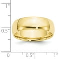thumbnail image 3 of 10K Yellow Gold 10Ky 7mm Ltw Comfort Fit Band Size 4.5 Made In United States 1cfl070-4.5, 3 of 5