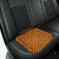 thumbnail image 6 of Car Seat Cover Car Seat Cushion Pad Wooden Bead Ventilated Breathable Seat Cushion Summer Breathable Truck Seat Cushion Tailbone Cushion, 6 of 7