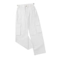 thumbnail image 4 of Ierhent Casual Dress Pants for Women Women's Comfort Waist A-Line Knit Pant(White,L), 4 of 4