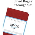 thumbnail image 2 of Go-To Notebook with Mohawk Paper, Brick Red Lined : (Lined Notebook, Notebook with Lines, Red Notebook) (Diary), 2 of 5